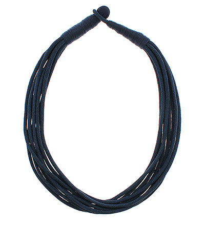 Sherry Slub Necklace, Navy