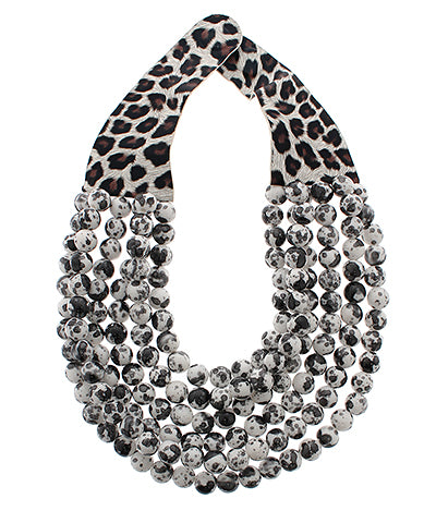 Angelica Abstract Beaded Necklace