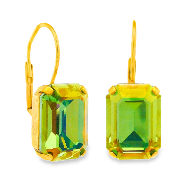 TOVA: Rubin Hook Earrings- Peridot Lemon
