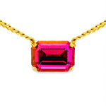 TOVA: Rubin Necklace- Dark Rose Glimmer
