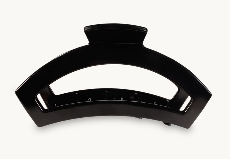 TELETIES- Open Jet Black Large Hair Clip