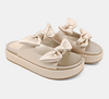Kiki- Gold Double Bow Sandal