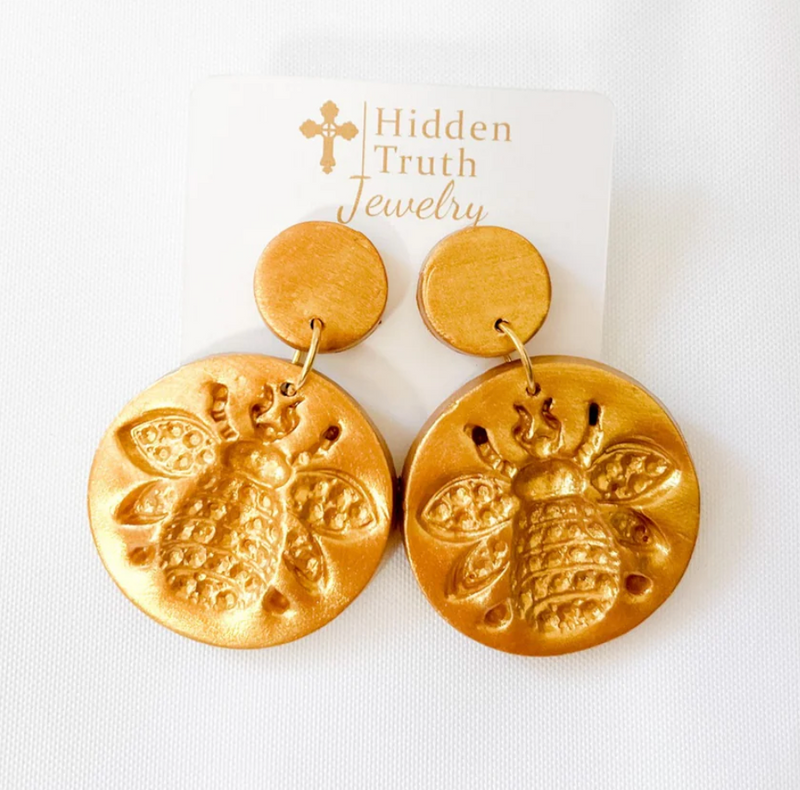 Hidden Truth- Bee Full Of Love  Earrings