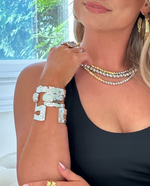 Easton Elle- Double Plated Cuff- Silver