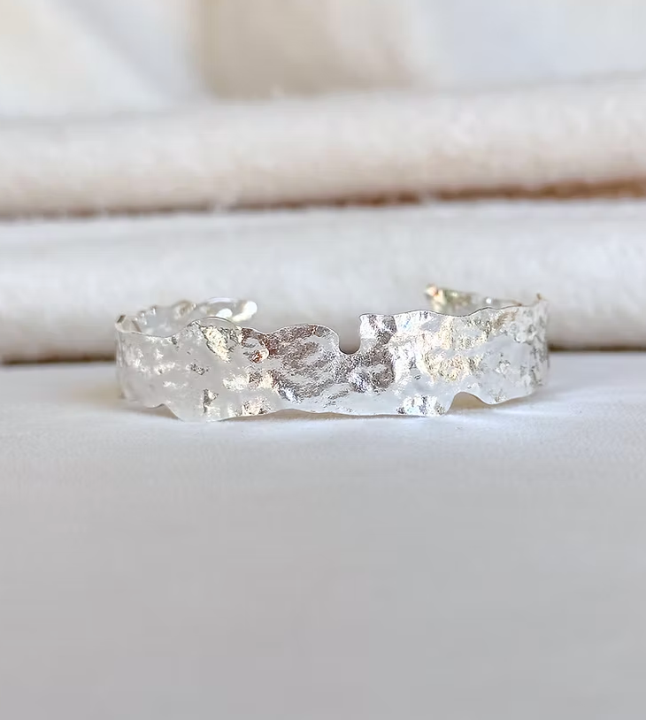 Easton Elle- Plated Cuff- Silver- Medium
