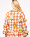 QOS- Thanksgiving Food On Plate Cardigan