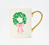 Mary Square- Gold Handle Mug | Rosy Wreaths
