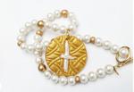 Hidden Truth- Maryanna Pearl Cross Necklace