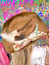Turquoise and Lace Cowgirl Hat