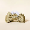 Satin Bow Claw Clip- Green