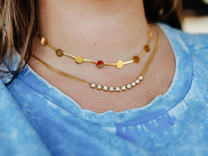 Hart Designs- Golden Buttons Necklace