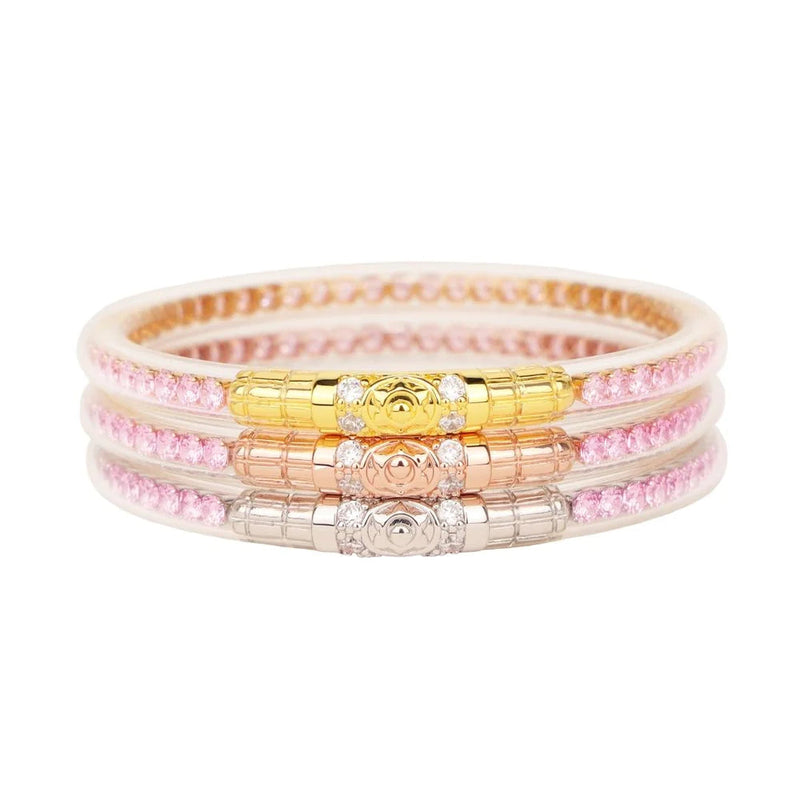 Budha Three Queens All Weather Bangle - Petal Pink