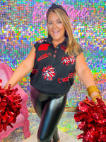 QOS Black & Red Cheer Icon Tank