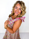 Brianna Cannon- Rainbow Parquet Maxi Dress