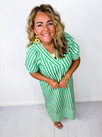 Lime Sorbet Midi Dress