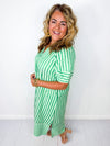 Lime Sorbet Midi Dress