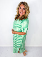 Lime Sorbet Midi Dress
