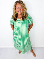 Lime Sorbet Midi Dress