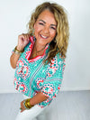 Summer Fun Kaleidoscope Top