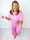 Pink & Pearls Pants Set