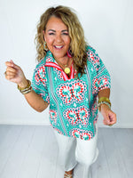 Summer Fun Kaleidoscope Top