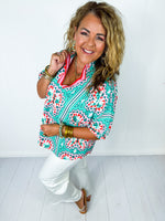 Summer Fun Kaleidoscope Top