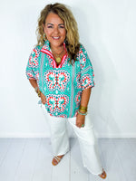 Summer Fun Kaleidoscope Top