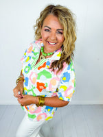 Color Pop Leopard Top