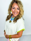 Pop of Lime Knit Top