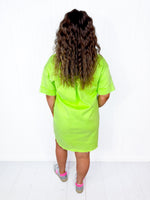 Tonight's Vibe Neon Green Dress
