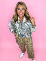 Safari Nights Button Down Top