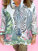 Safari Nights Button Down Top