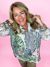 Safari Nights Button Down Top