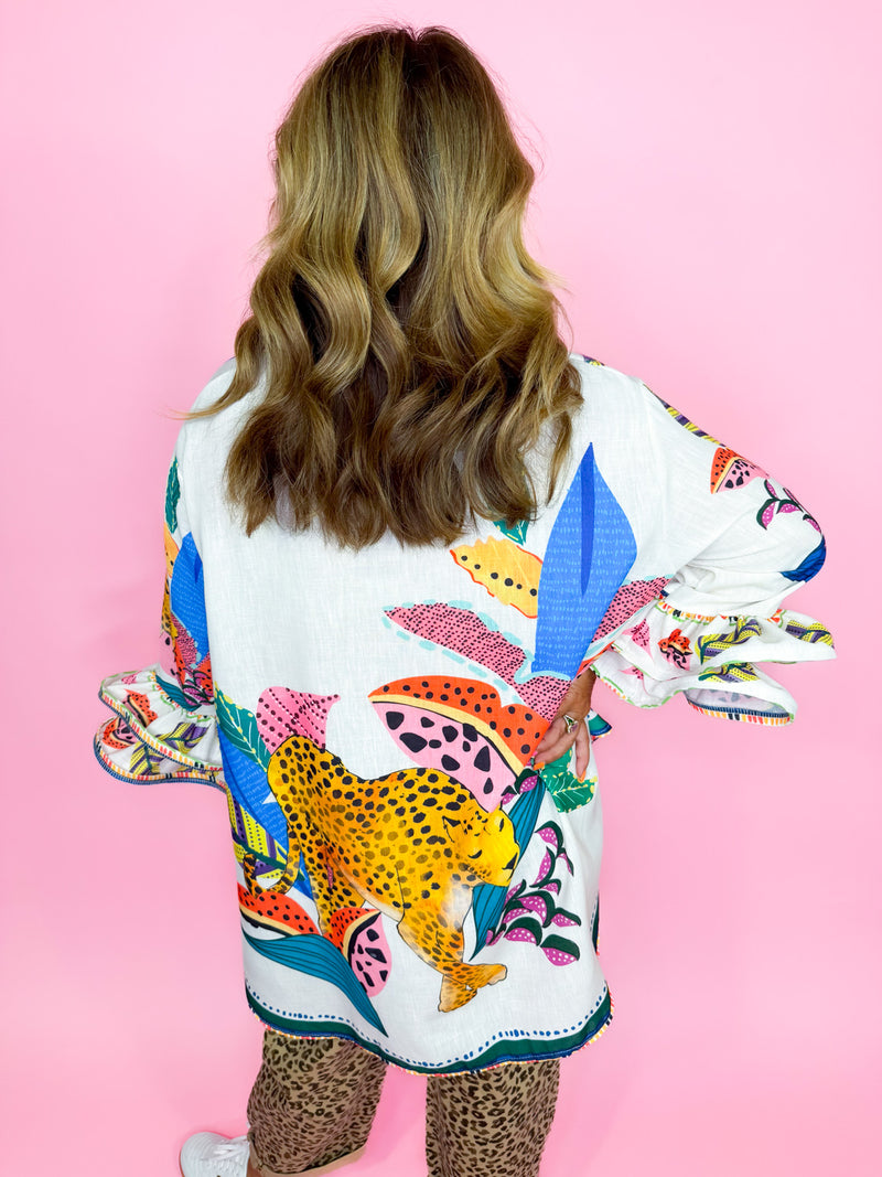Tropical Paradise Button Down Top