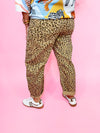 Risen - High Rise Crop Barrel Leopard Jeans