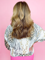 Chains and Cheetah Itallian Knit Top
