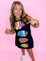 Queen of Sparkles - Multi Fish Tank Dress