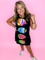 Queen of Sparkles - Multi Fish Tank Dress