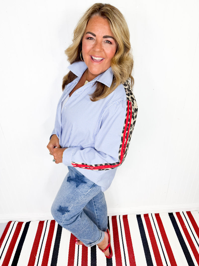 Land Of The Free Button Down