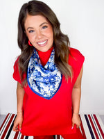 Baby Blues Floral Scarf