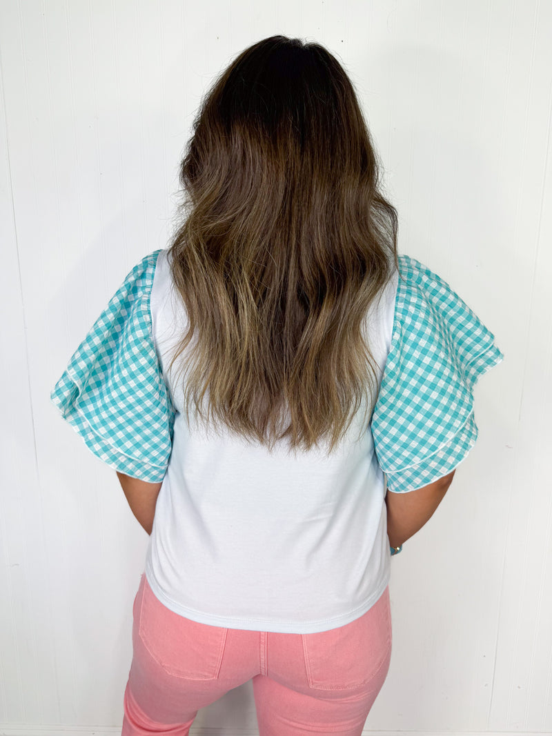 Adrienne - Twirls and Tulips Top
