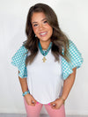Adrienne - Twirls and Tulips Top