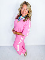 Lounging Around Pants Set- Pink