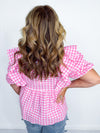 Adrienne - Pretty Pink Picnic Top