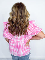 Adrienne - Pretty Pink Picnic Top