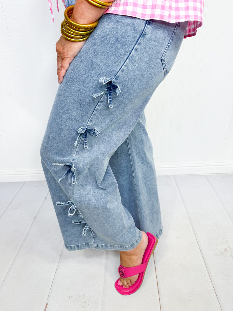Denim Dreams Bow Jeans