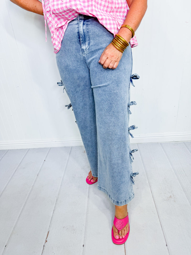 Denim Dreams Bow Jeans