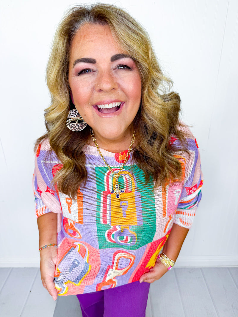 Unlock The Fun Italian Knit Top