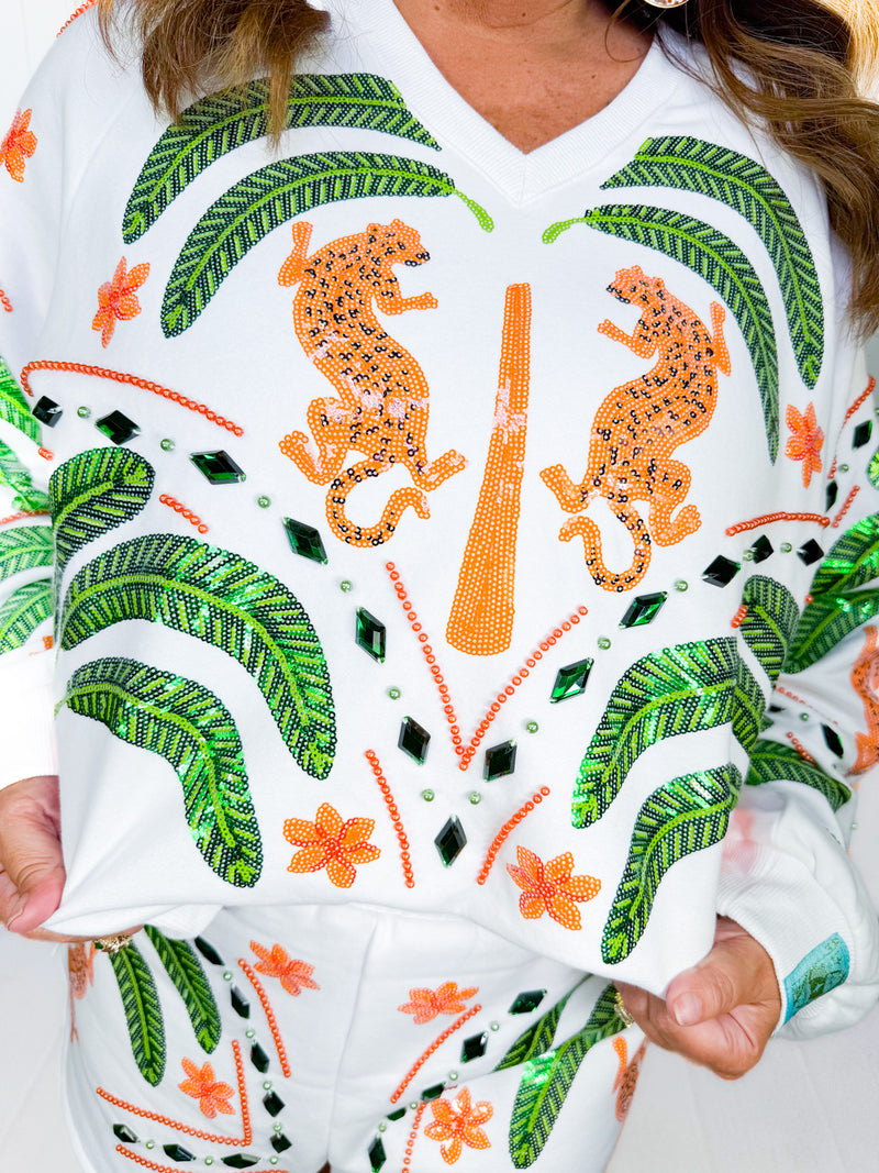 QOS- White Palm Tree & Jaguar Set