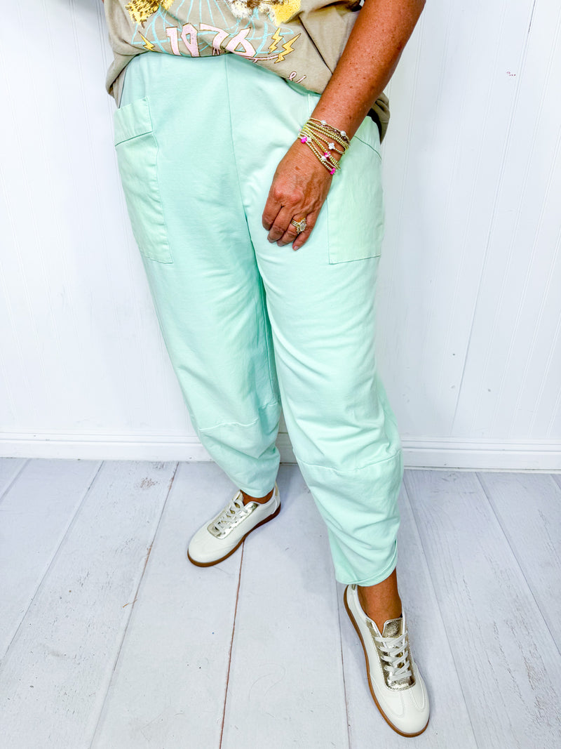 On A Jog Pants- Mint